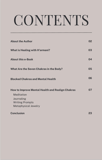 Blocked Chakras and How to Realign Them e-Book | Healing with H'armani