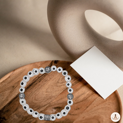 Individual Flat Evil Eye Beaded Bracelet | Healing with H'armani