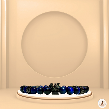 Royalty Blue Men's Beaded Bracelet | Healing with H'armani