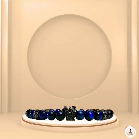 Royalty Blue Men's Beaded Bracelet | Healing with H'armani